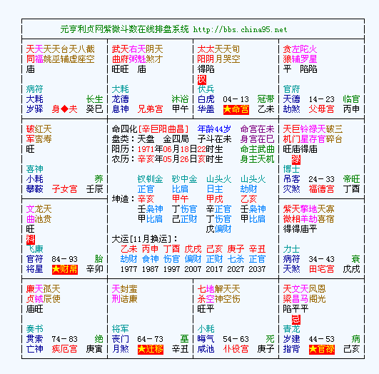 紫微斗数在线排盘解盘_紫薇斗数在线排盘免费_紫微在线排盘