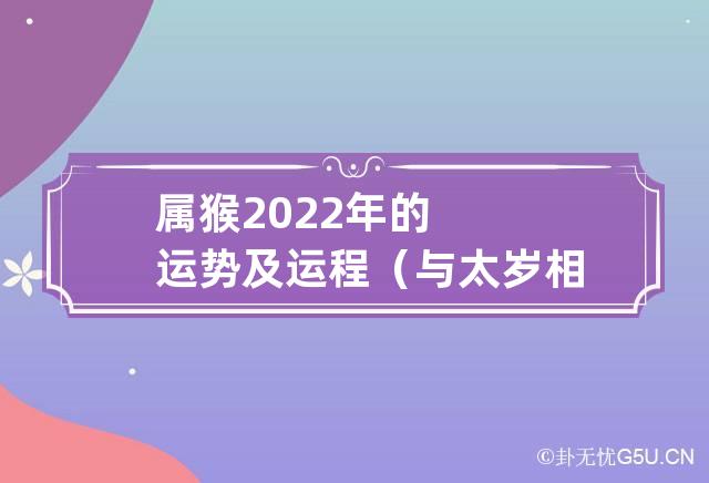 2022年属猴的人全年运程及运势是怎么样的