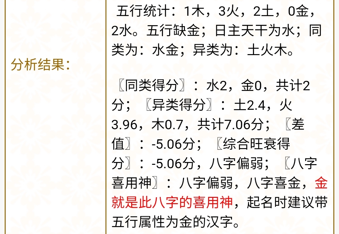 八字喜金水职业算大庆种与金水辅车相依的行事有